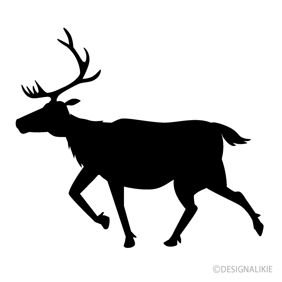 Running Reindeer Silhouette