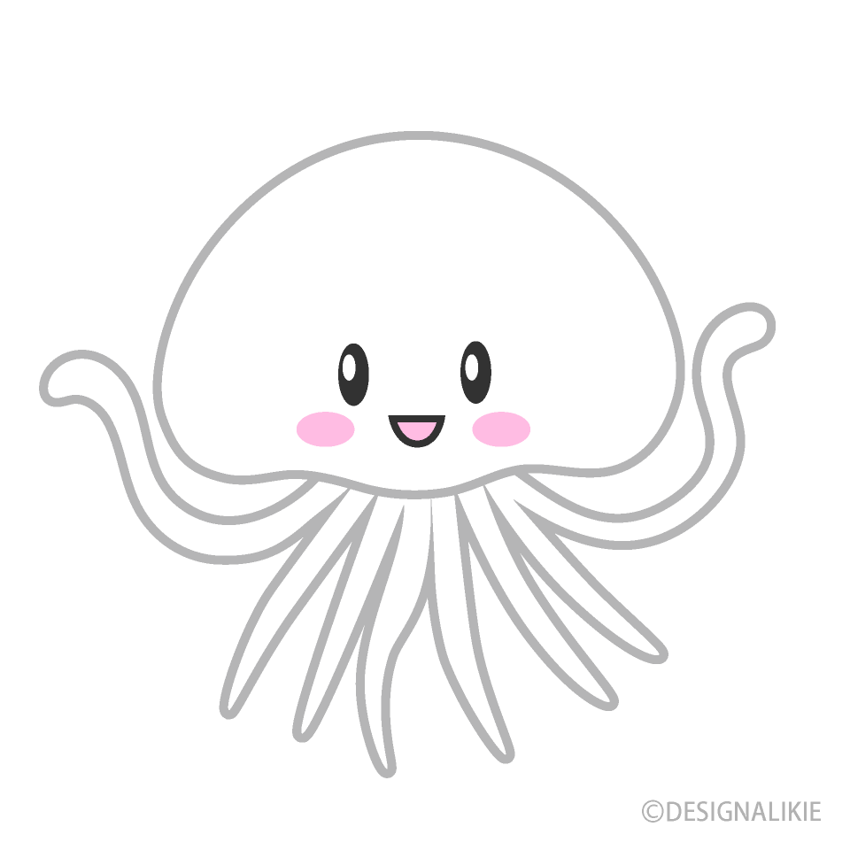 Cute Smiling Jellyfish