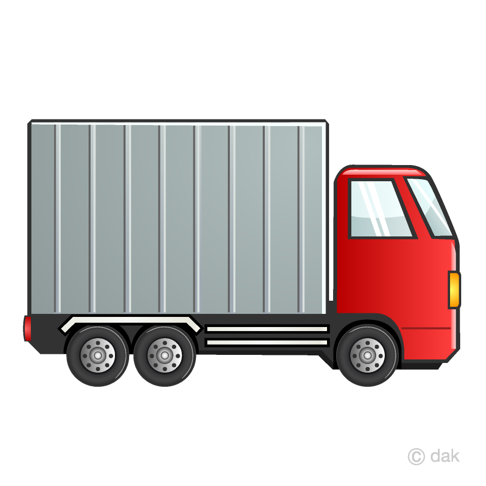 Red Container Truck