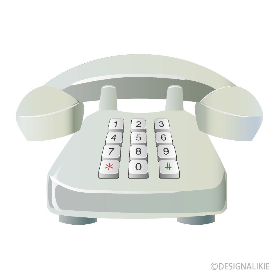 White Push Telephone