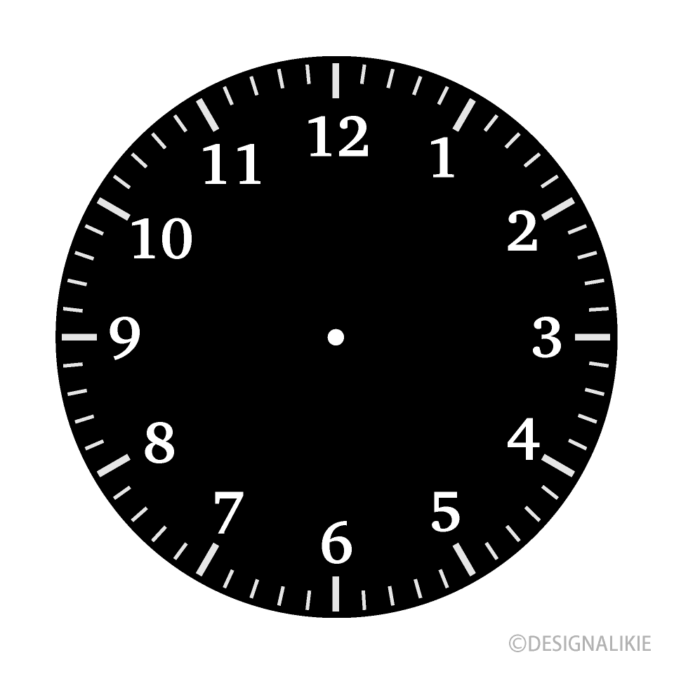 Black Clock Face