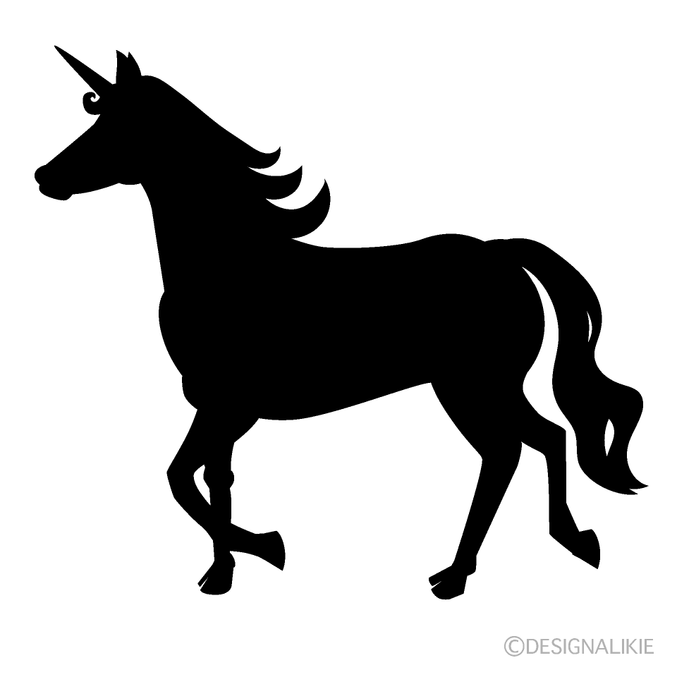 Walking Unicorn Silhouette