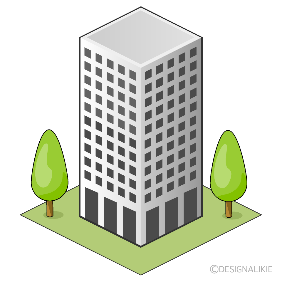 Office Building and Trees
