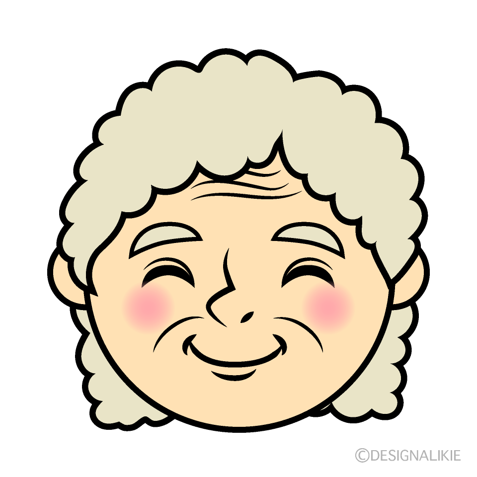 Smiley Grandma Face