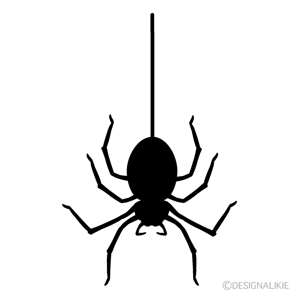 Hanging Spider Silhouette
