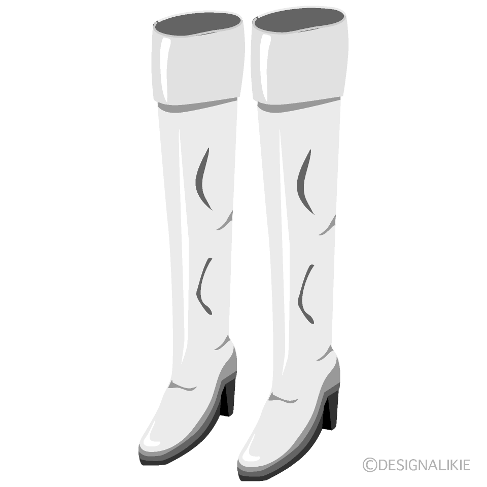 White Long Boots