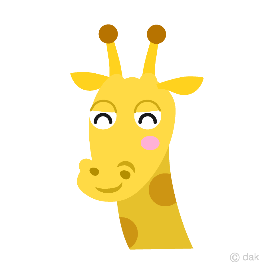 Smile Giraffe Face