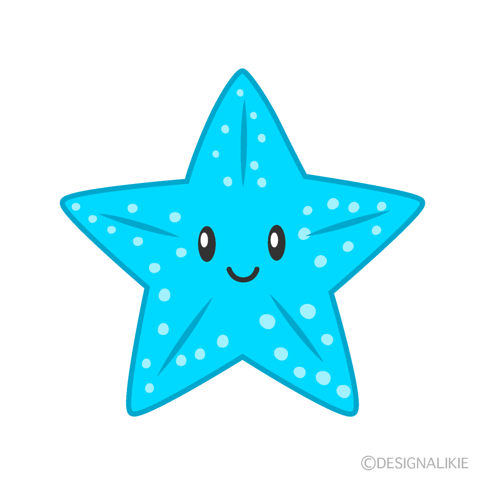 Cute Light Blue Starfish