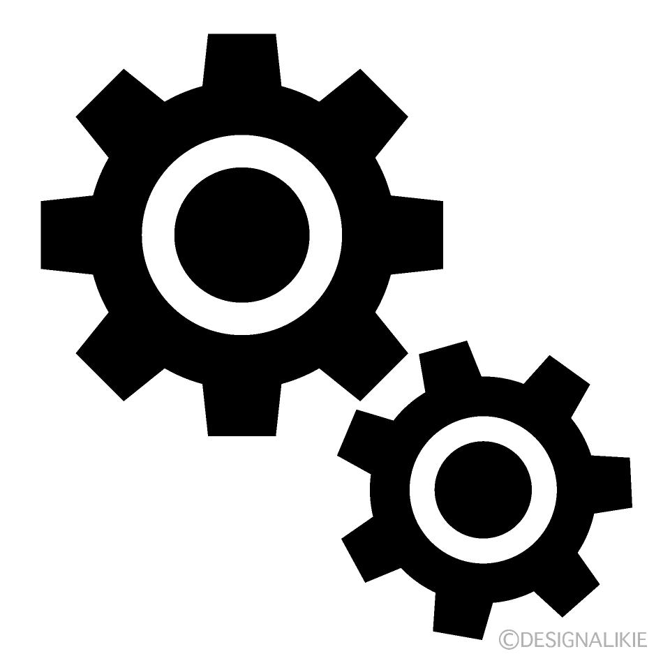 Two Gears Silhouette