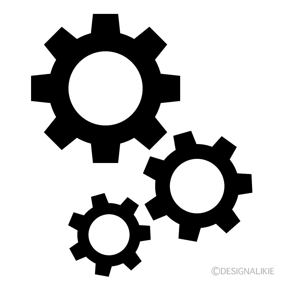 Three Gears Silhouette