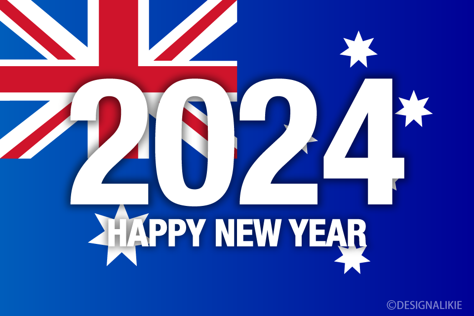 Happy New Year 2024 on Australia