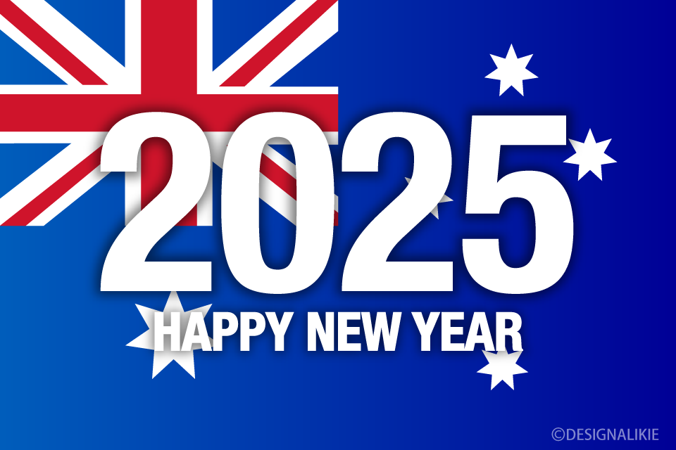 Happy New Year 2025 on Australia