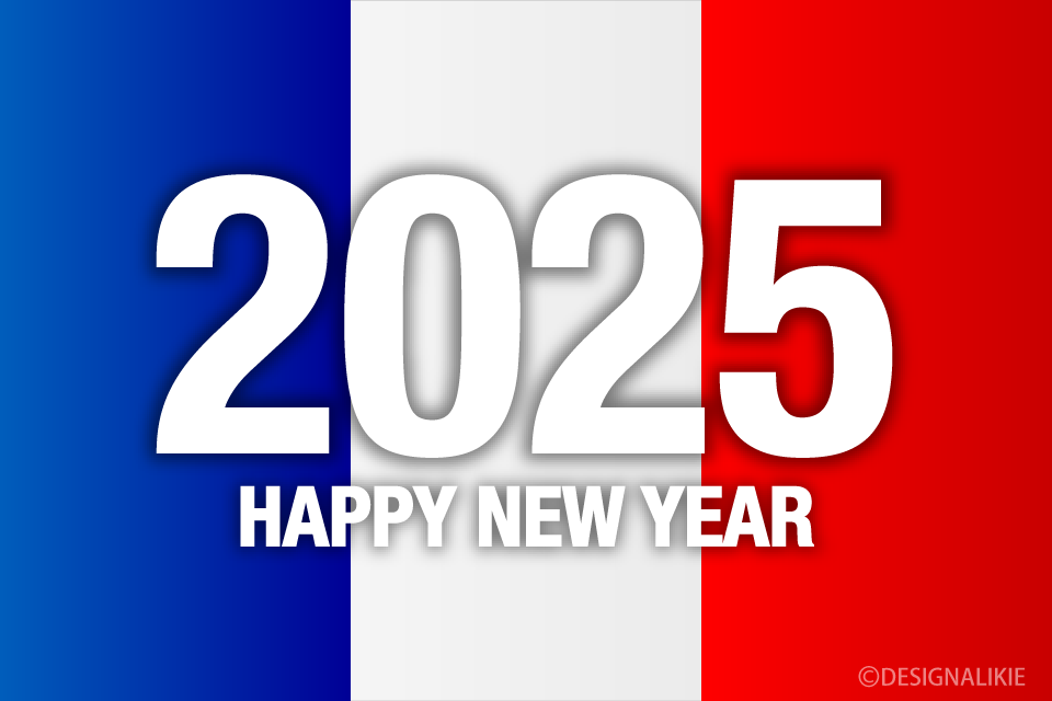 Happy New Year 2025 on France