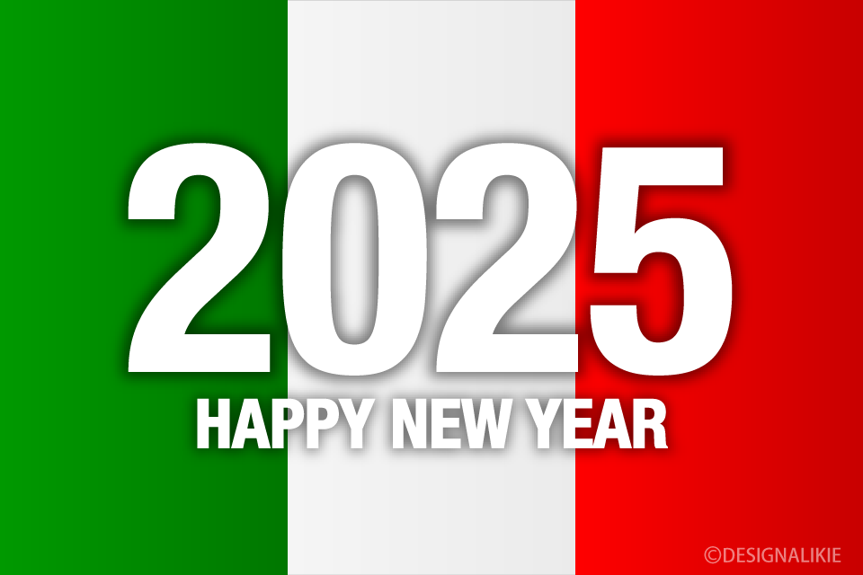 Happy New Year 2025 on Italy