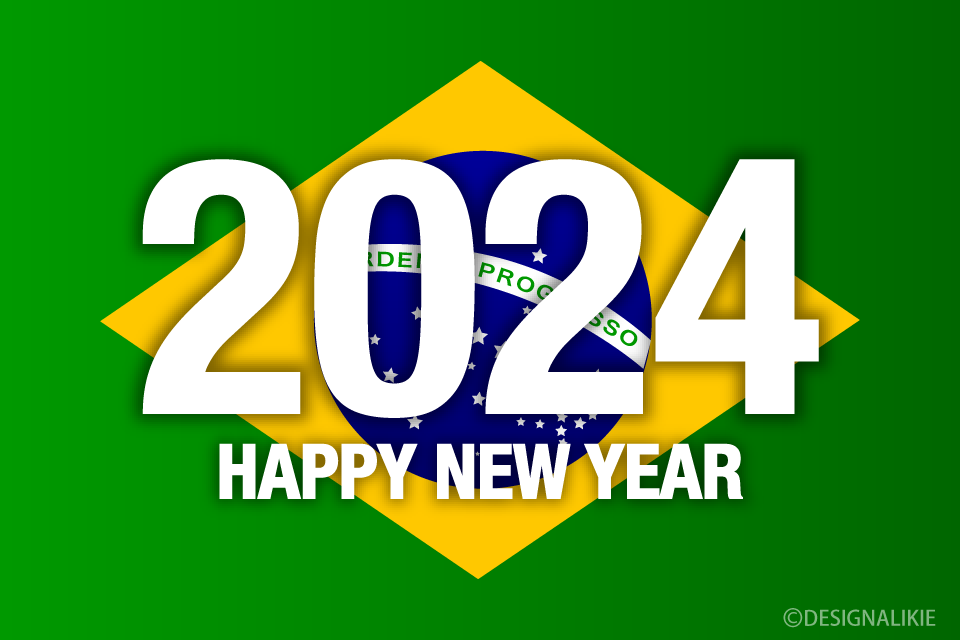 Happy New Year 2024 on Brazil