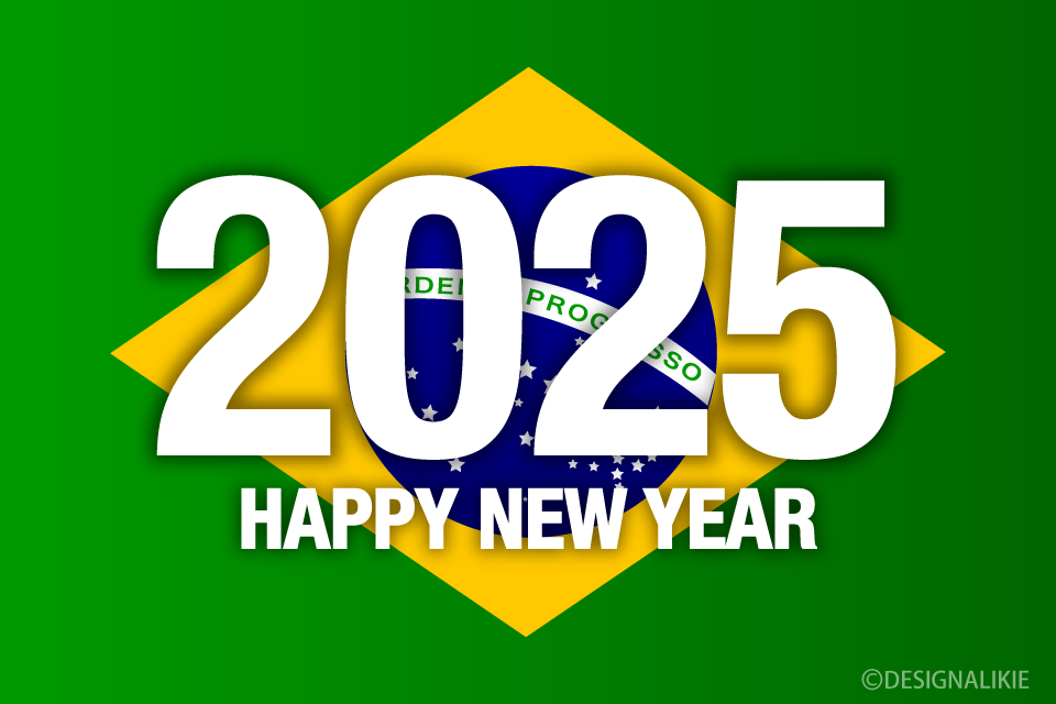 Happy New Year 2025 on Brazil