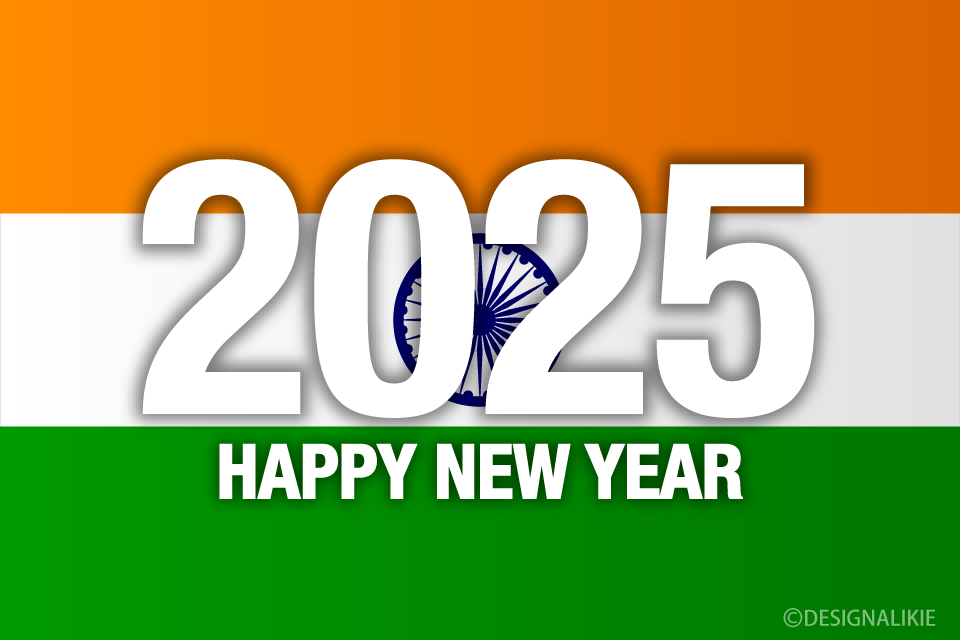 Happy New Year 2025 on India