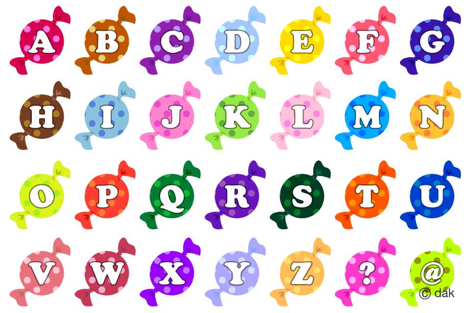 Candy ABC Chart