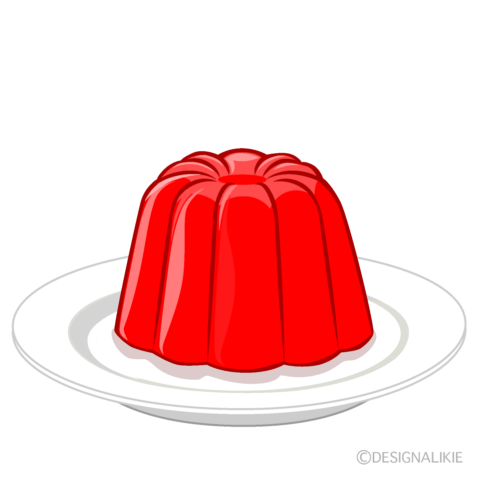 Red Jelly on Plate