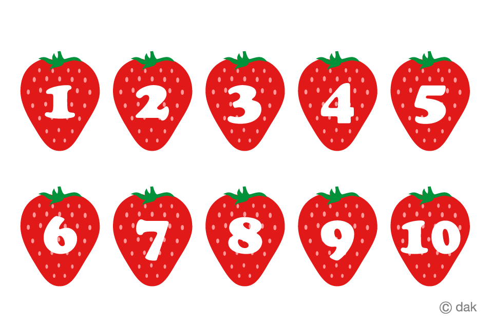 Strawberry Number Chart