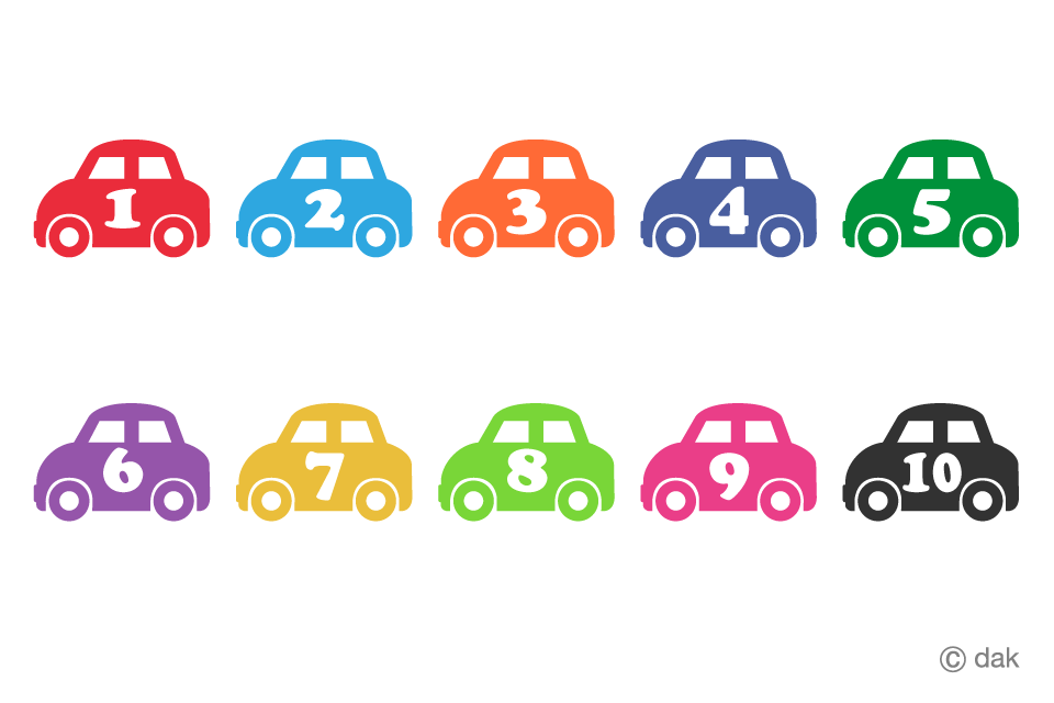 Tabla de número de coche