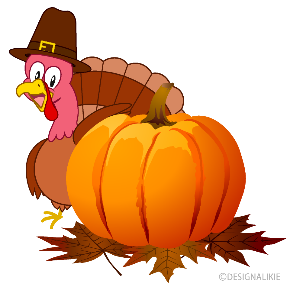 Thanksgiving Turkey and Pumpkin