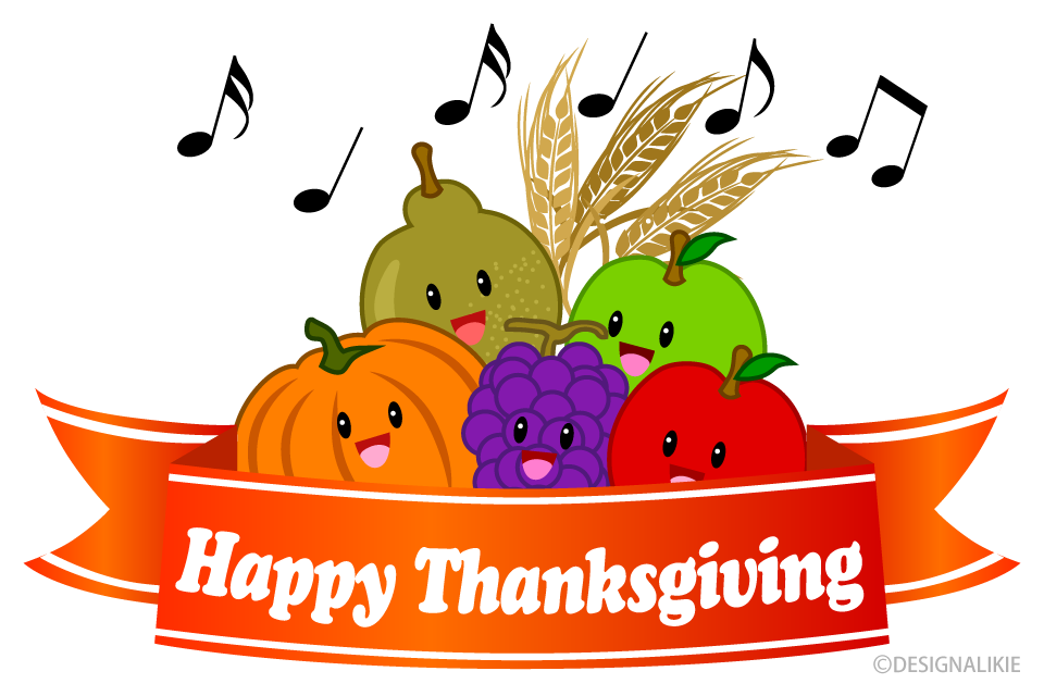 Happy Thanksgiving with Singing Fruits