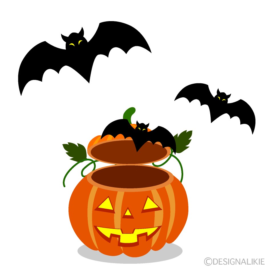 Bats in Halloween Pumpkin