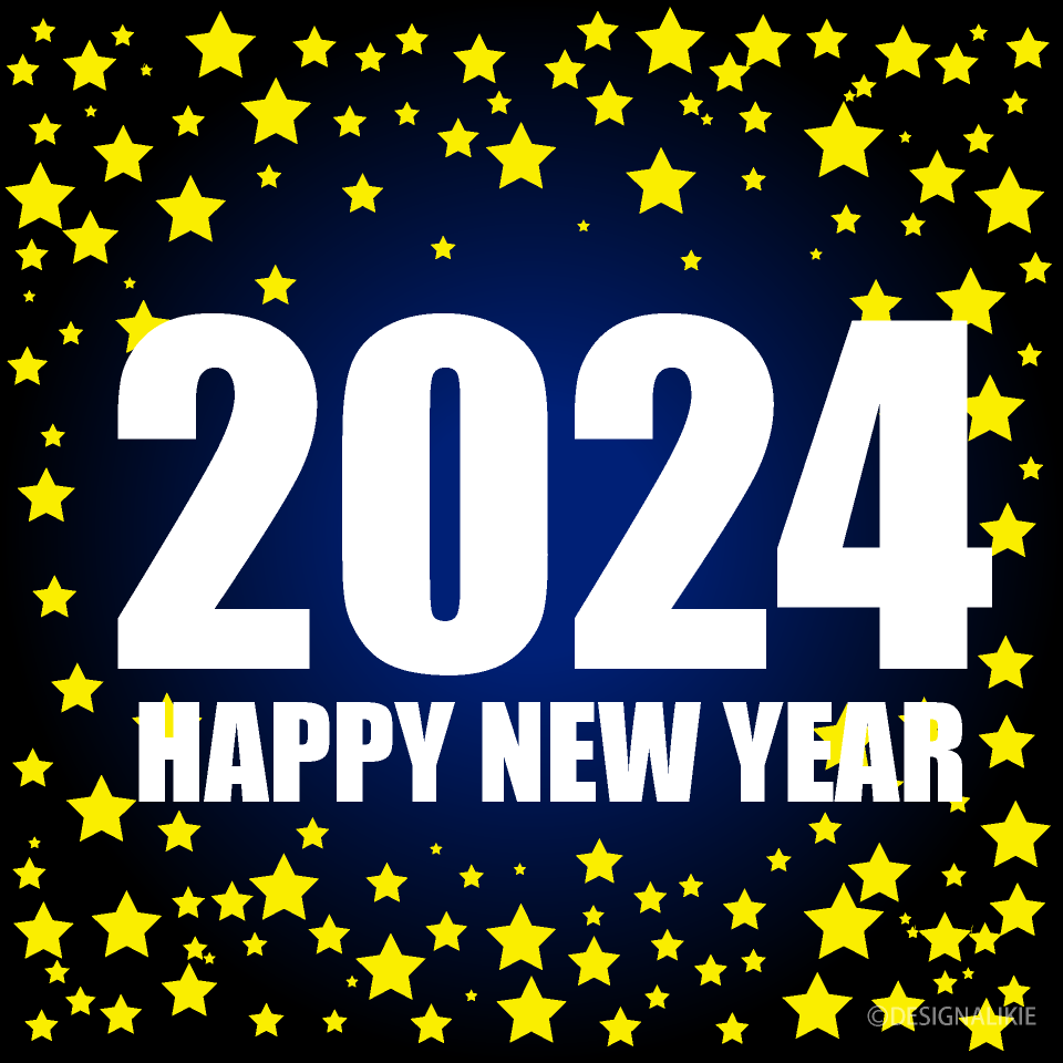 Stars Happy New Year 2024