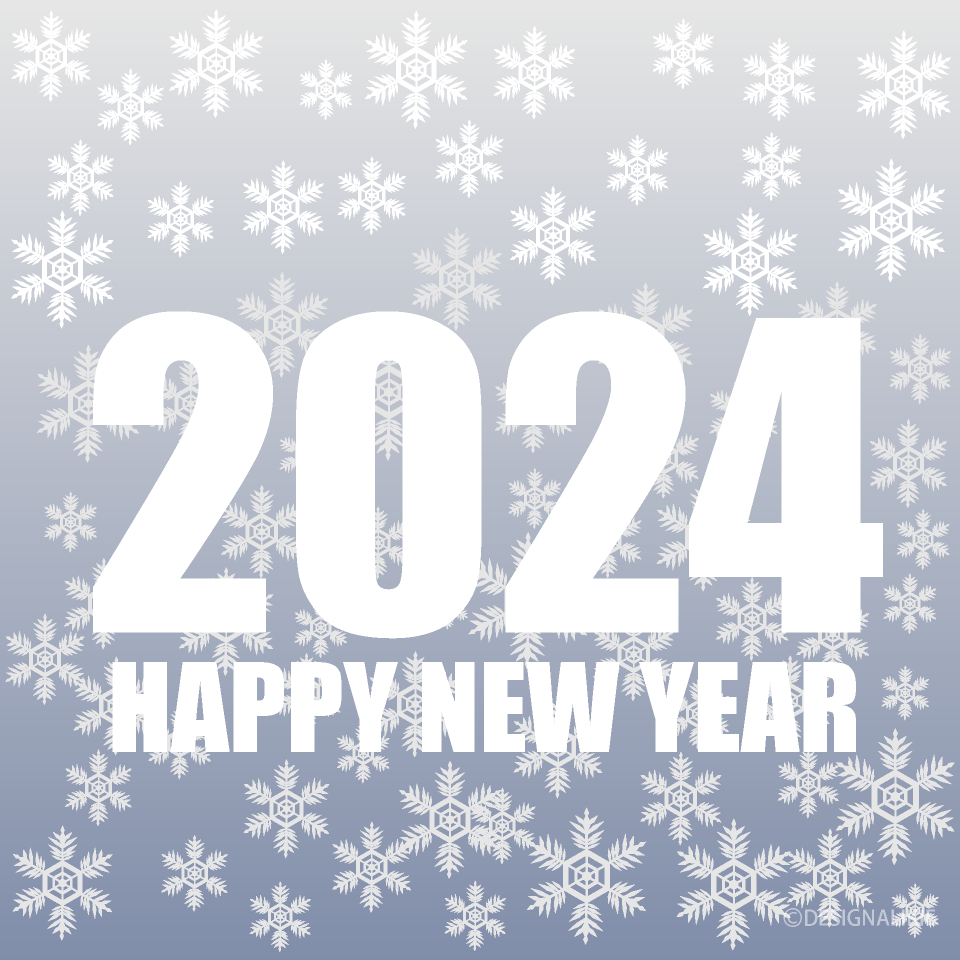 Snow Happy New Year 2024