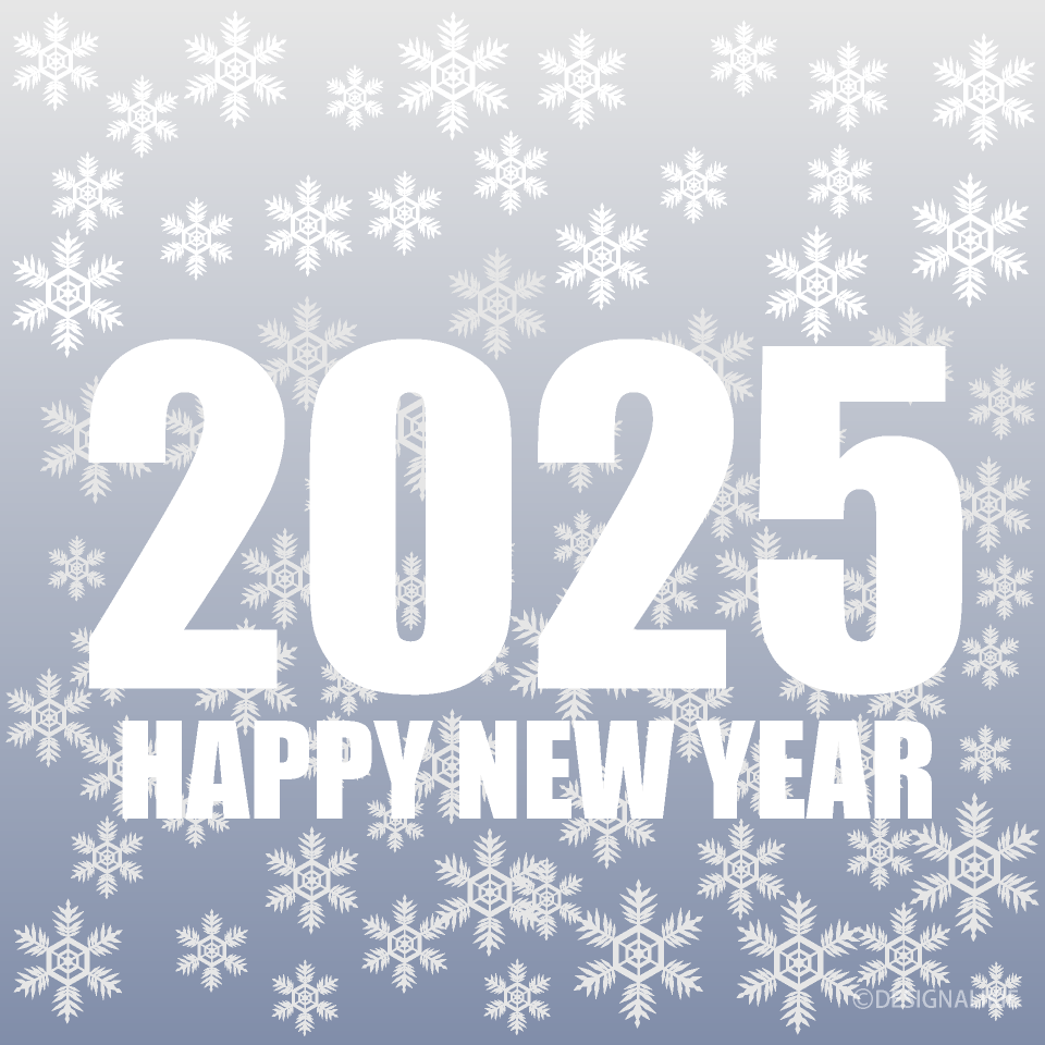Snow Happy New Year 2025