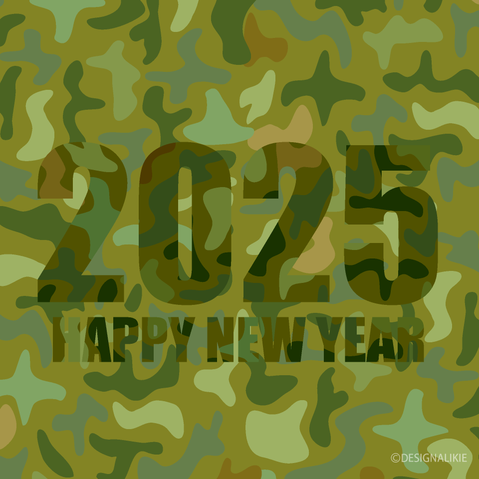 Camouflage Happy New Year 2025