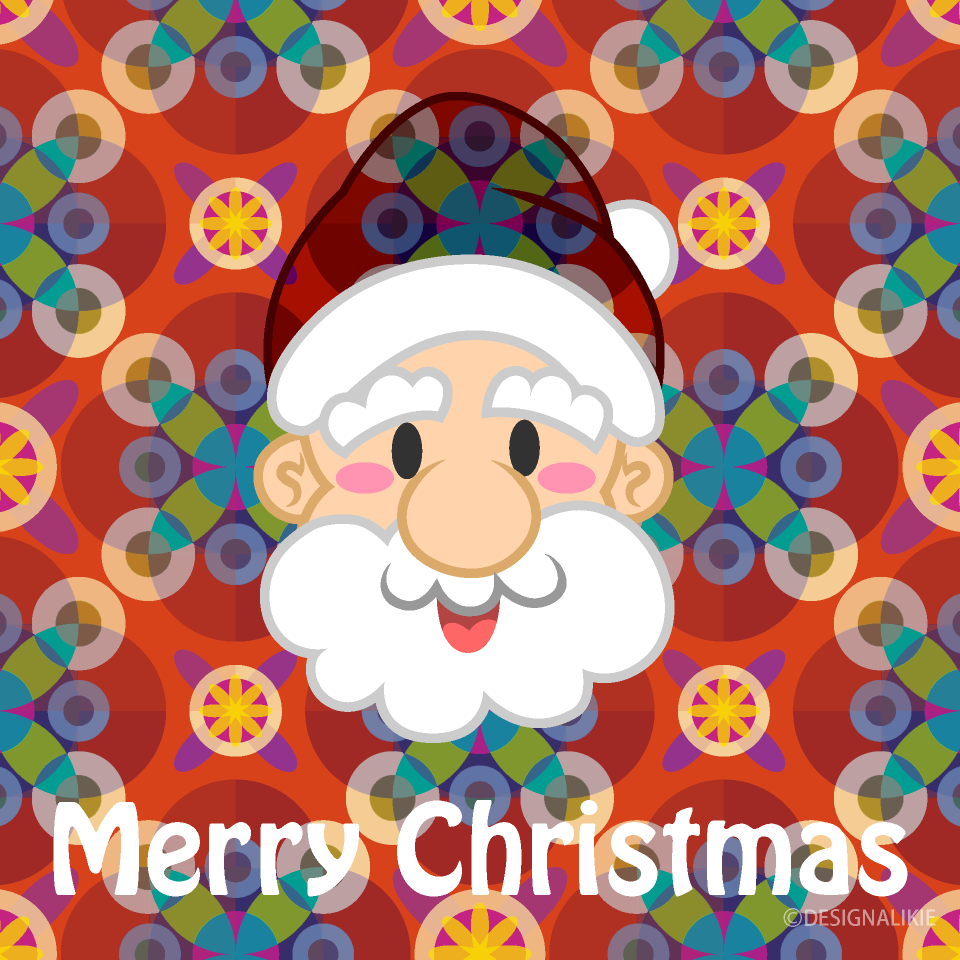 Japanese Pattern Merry Christmas Greeting