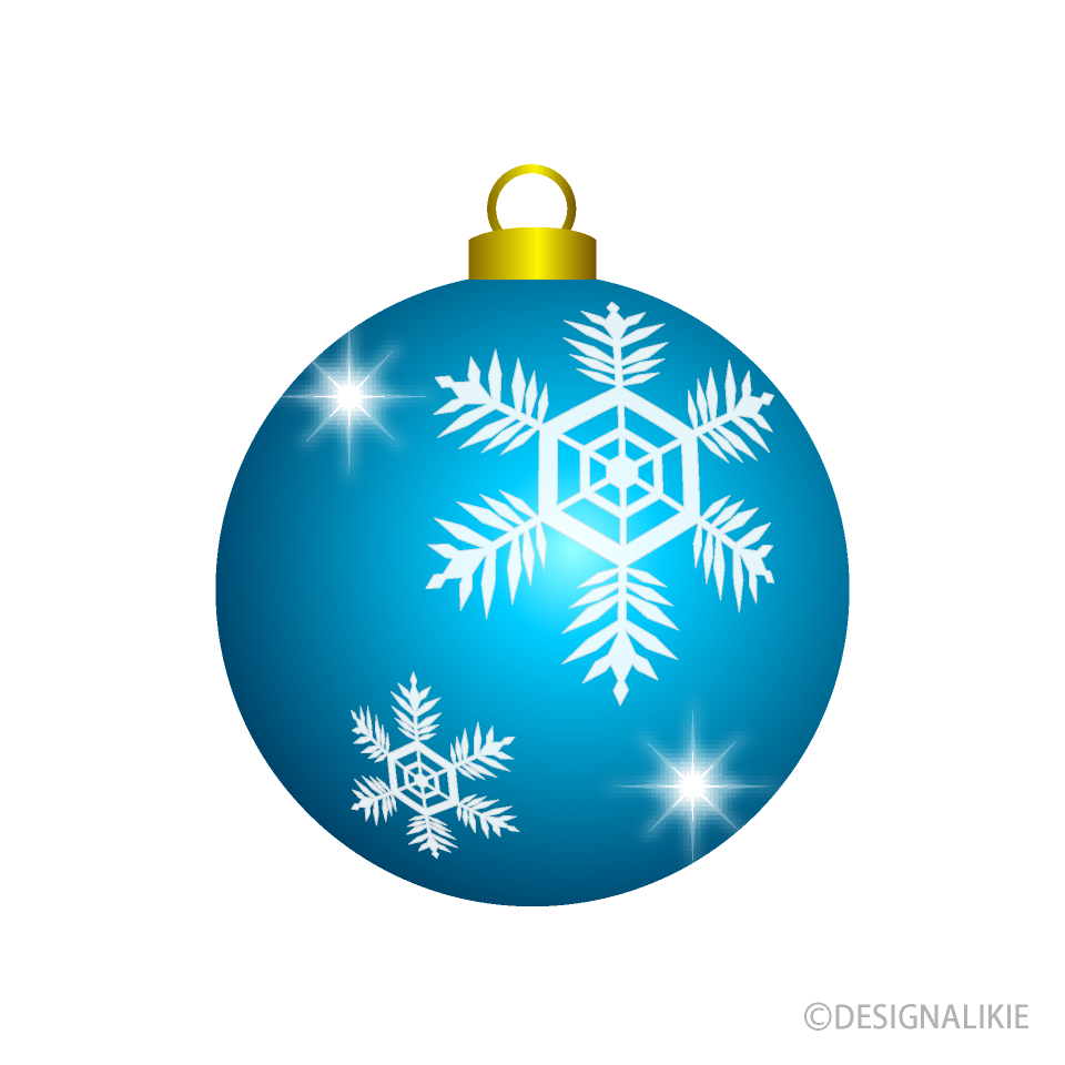 Light Blue Christmas Ornament