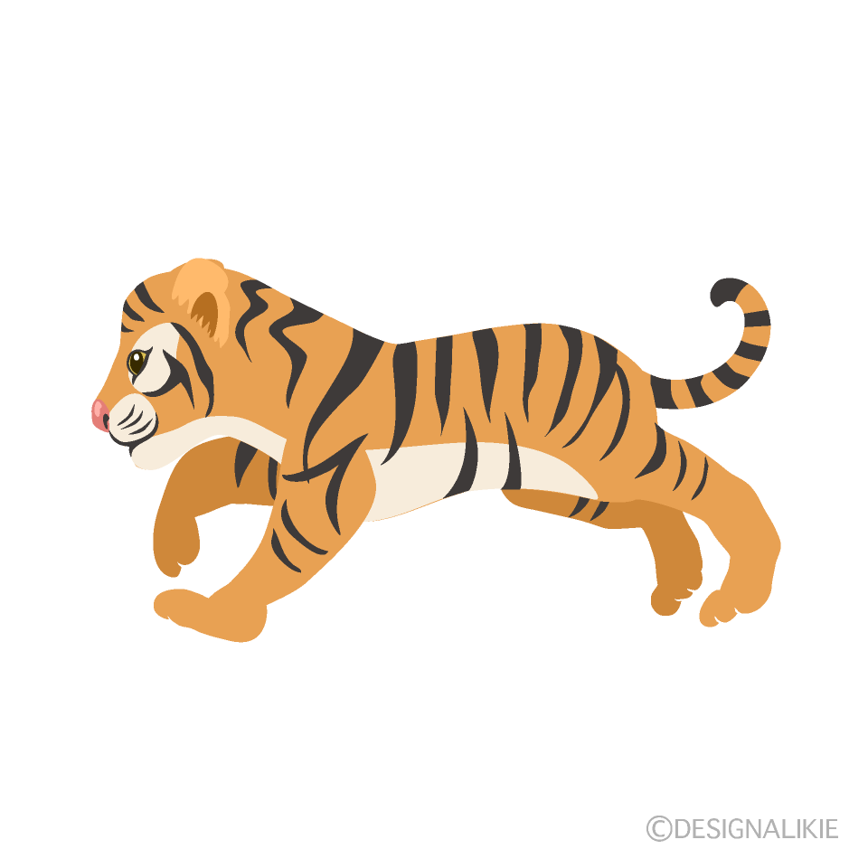 Child Tiger Running