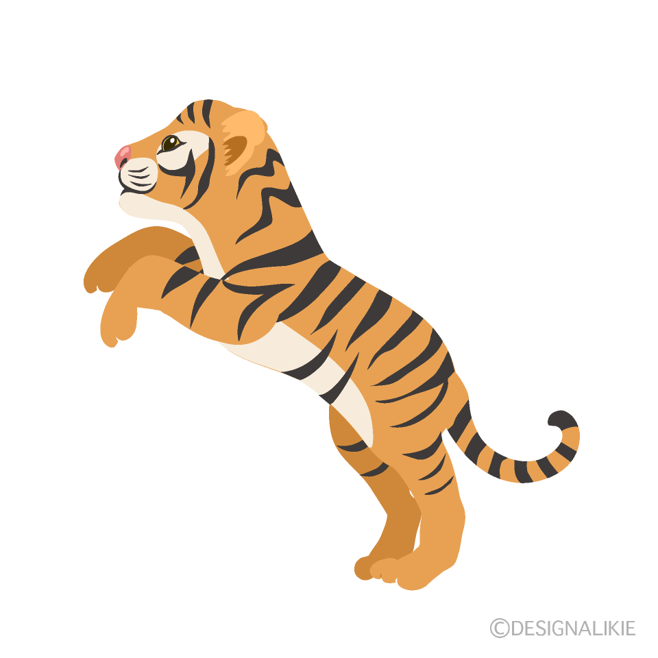 Child Tiger Jumping