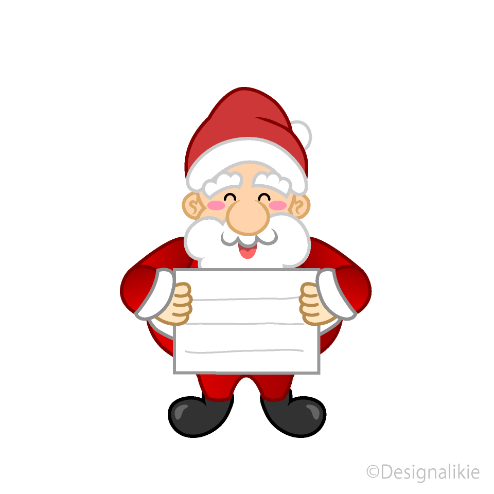 Santa con tablero