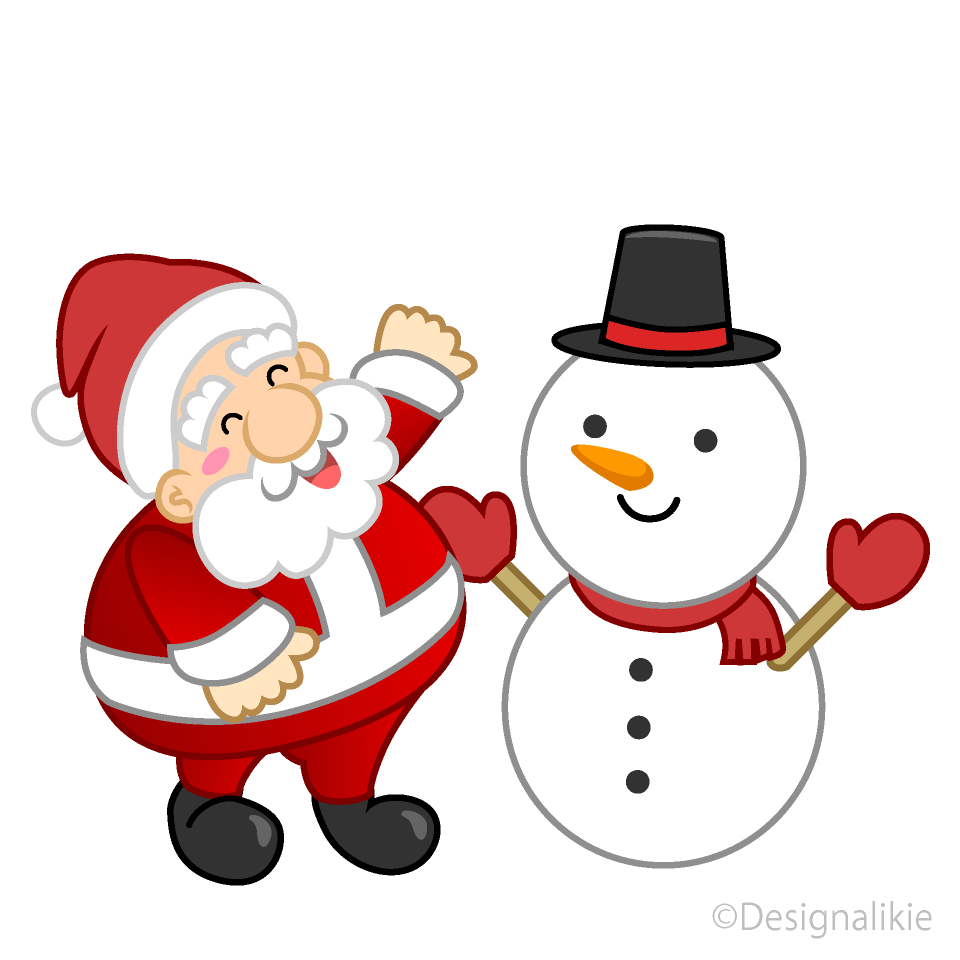 Snowman and Santa