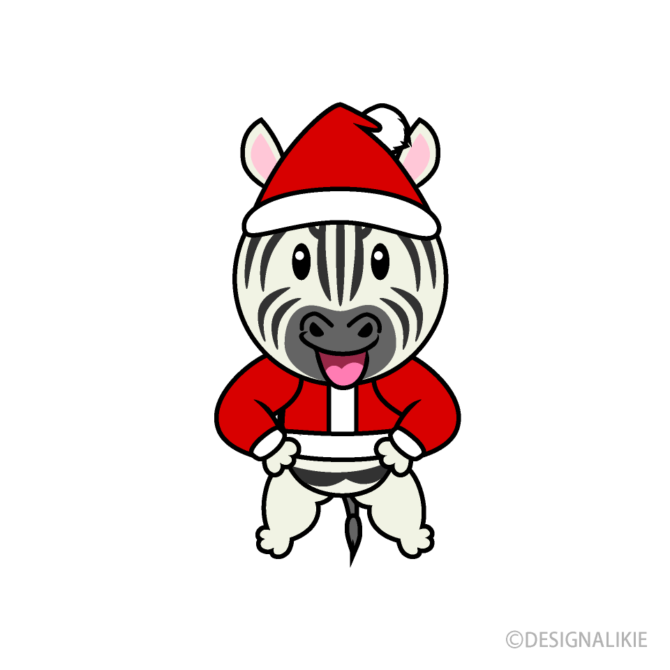 Christmas Zebra