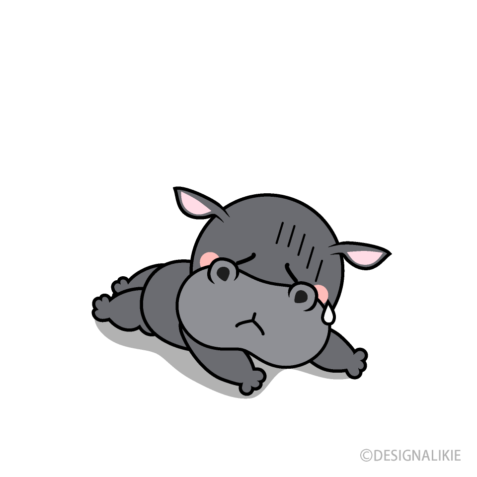 Hipopótamo cansado
