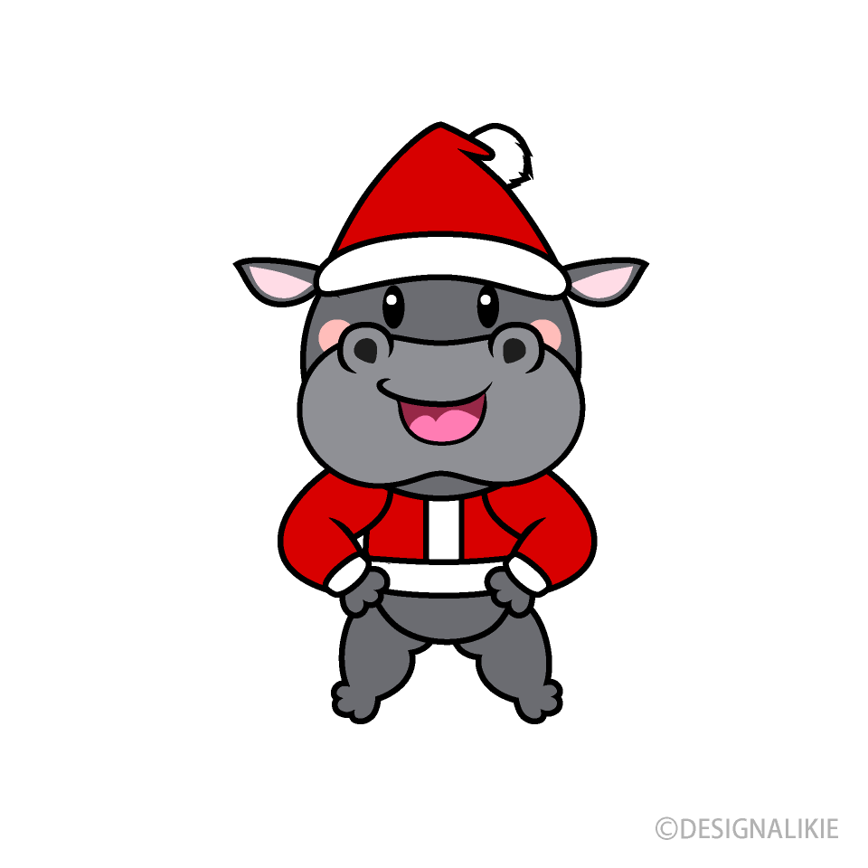 Hipopótamo de navidad