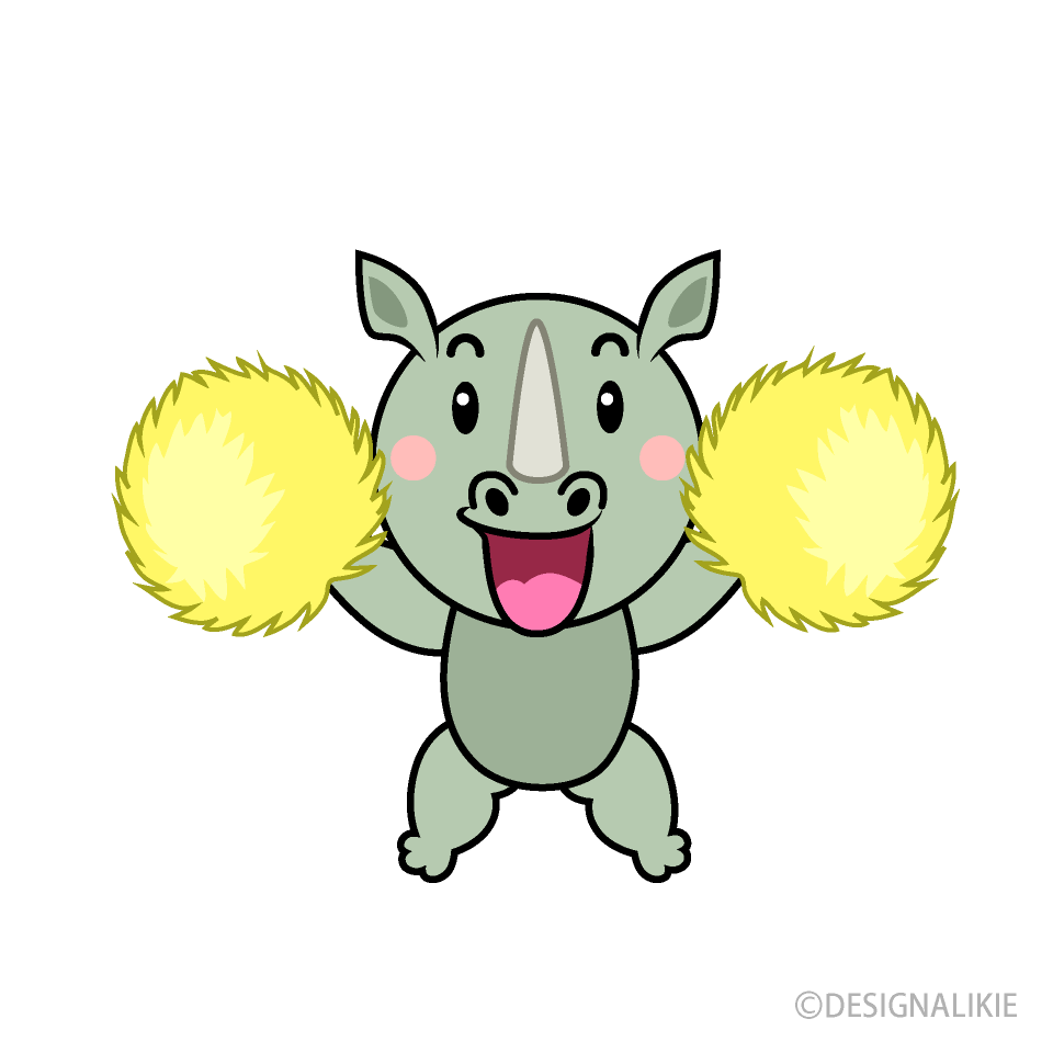 Cheering Rhino