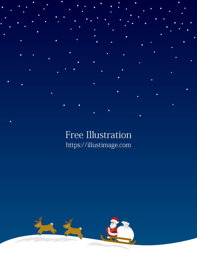Fondo de pantalla de Papá Noel en la noche de nieve