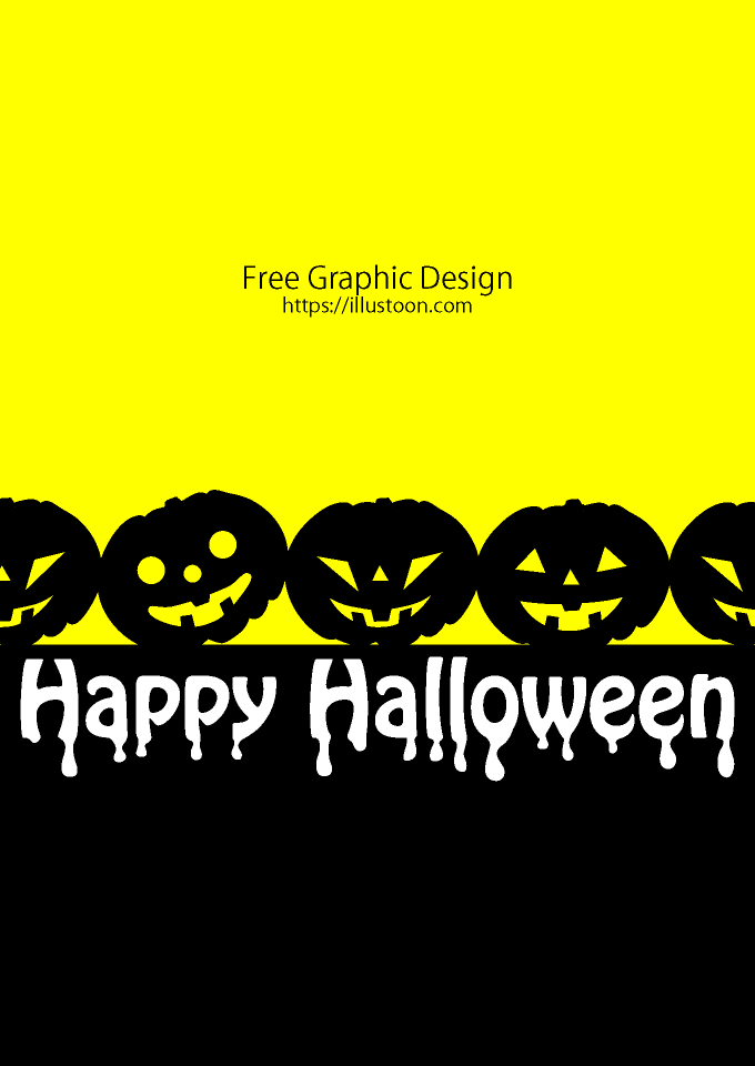Fondo de silueta de calabazas de Halloween