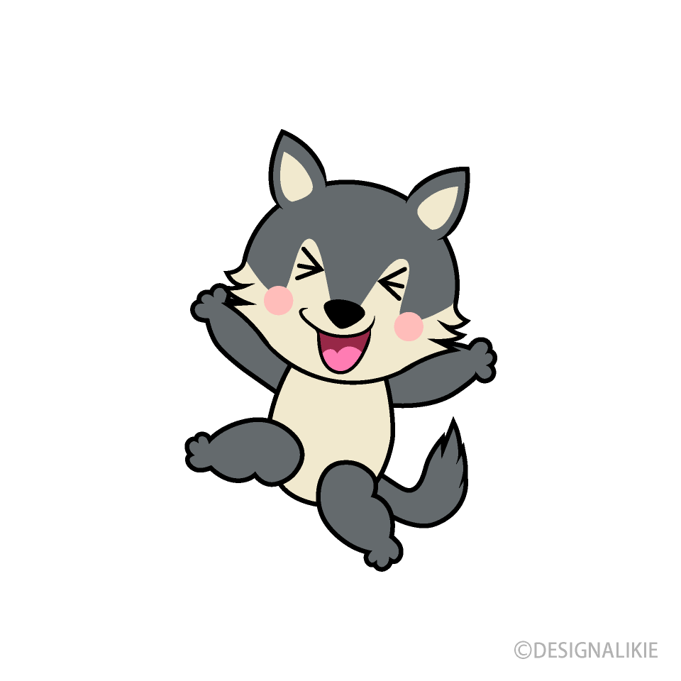 Lobo feliz