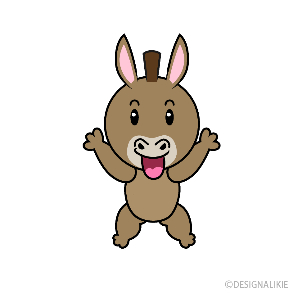 Burro emocionado
