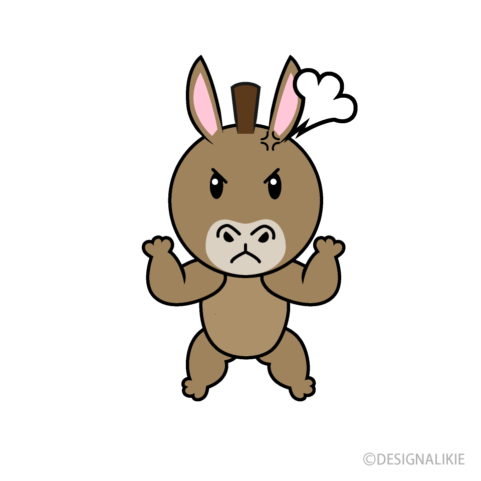 Burro enojado