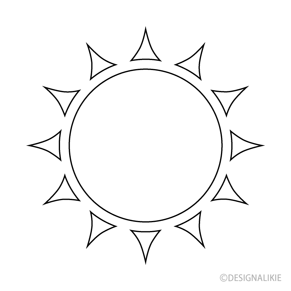 Sol blanco y negro