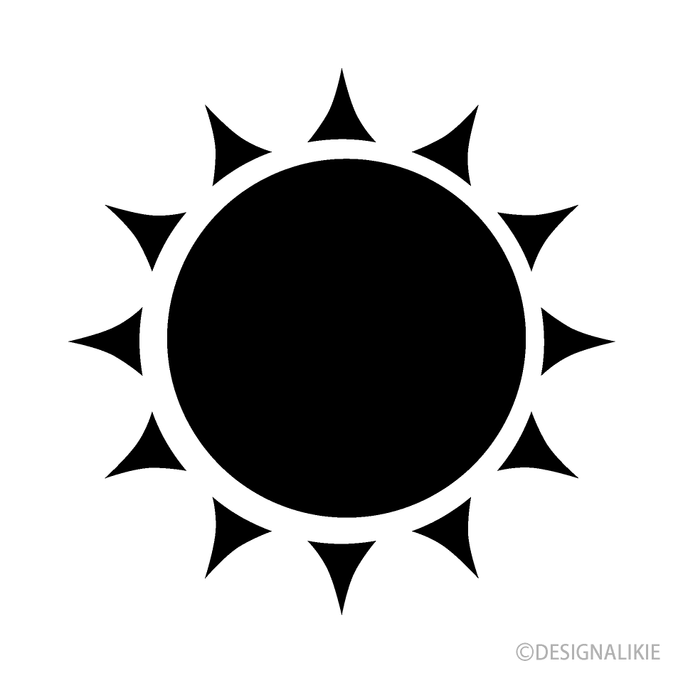 Sun Black and White