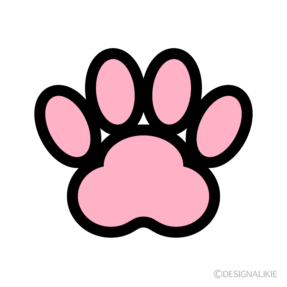 Pink Paw Print